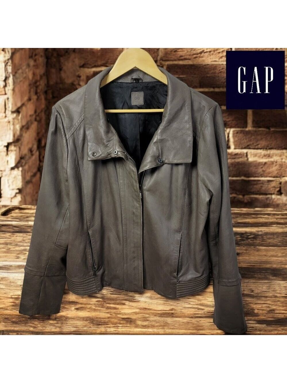 GAP Leather Jacket - Women's XL - Great Used Condition